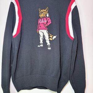 Akoo Black Sweater with Fox Design